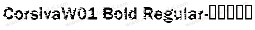 CorsivaW01 Bold Regular字体转换